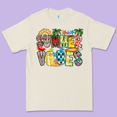 Summer Vibes Premium Tee Designed By Cowhidedigitalart