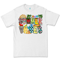 White Summer Vibes Premium Tee - CowhideDigitalArt