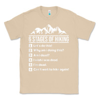 Mushroom hiking 6 stages of hiking funny hiking nature adventure Classic Tee - baoMotion