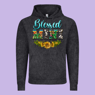 Blessed Mini Vintage Hoodie Designed By Barkaloodesign