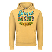 Vintage Mustard blessed mini Vintage Hoodie - BarkalooDesign
