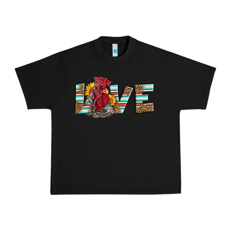 Love Rooster Head Urban Heavy Tee by LillyAllenDesigns | Teevron