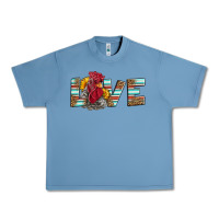 Pebble Blue love rooster head Urban Heavy Tee - LillyAllenDesigns