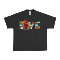 Pigment Black love rooster head Urban Heavy Tee - LillyAllenDesigns