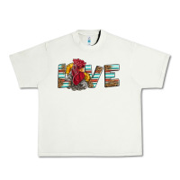 Pistachio love rooster head Urban Heavy Tee - LillyAllenDesigns