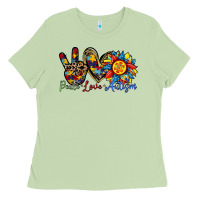 Matcha peace love autism sunflower Ladies Tee - RacoonDesign
