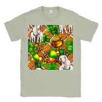 Matcha St. Patrick's Goat Family With Balloons Seamless Classic Tee - FaDigitalArtStudio
