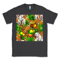 Smoke St. Patrick's Goat Family With Balloons Seamless Classic Tee - FaDigitalArtStudio
