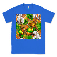 True Royal St. Patrick's Goat Family With Balloons Seamless Classic Tee - FaDigitalArtStudio