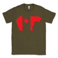 Army Green canada t shirt love canada bear proud canadian canada day t shirt Classic Tee - baoMotion