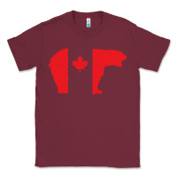 Burgundy canada t shirt love canada bear proud canadian canada day t shirt Classic Tee - baoMotion