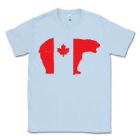 Dusty Blue canada t shirt love canada bear proud canadian canada day t shirt Classic Tee - baoMotion