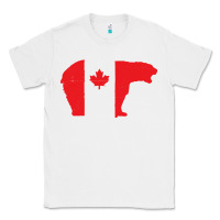 White canada t shirt love canada bear proud canadian canada day t shirt Classic Tee - baoMotion