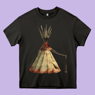 Teepe Tipi Heavy Core Tee Designed By Fadigitalartstudio