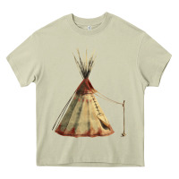 Mossy teepe tipi Heavy Core Tee - FaDigitalArtStudio
