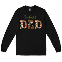 Black sport t ball dad Long Sleeve Tee - Artiststas