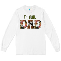 White sport t ball dad Long Sleeve Tee - Artiststas