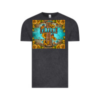 Vintage Black Western Faith Cross Butterfly Vintage Tee - LillyAllenDesigns