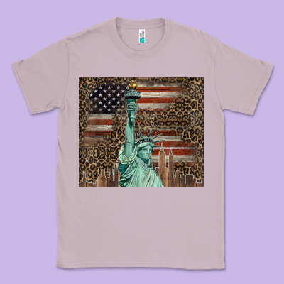 Statue Of Liberty Tumbler Classic Tee Designed By Barkaloodesign