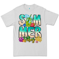 Dove Grey Summer Vibes Premium Tee - CowhideDigitalArt