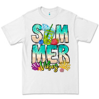 White Summer Vibes Premium Tee - CowhideDigitalArt