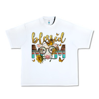 White Western Blessed Mom Baby Calf Urban Heavy Tee - LillyAllenDesigns