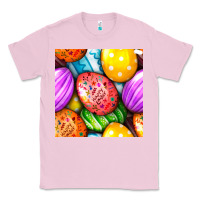 Bubblegum Pink Happy Easter Eggs Seamless Pattern Classic Tee - BundleAndBundleShop