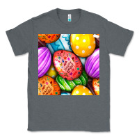 Charcoal Heather Happy Easter Eggs Seamless Pattern Classic Tee - BundleAndBundleShop
