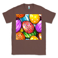 Chestnut Happy Easter Eggs Seamless Pattern Classic Tee - BundleAndBundleShop