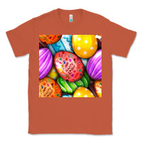 Copper Happy Easter Eggs Seamless Pattern Classic Tee - BundleAndBundleShop