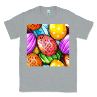 Heather Grey Happy Easter Eggs Seamless Pattern Classic Tee - BundleAndBundleShop