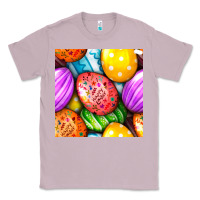 Lilac Happy Easter Eggs Seamless Pattern Classic Tee - BundleAndBundleShop