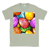 Matcha Happy Easter Eggs Seamless Pattern Classic Tee - BundleAndBundleShop