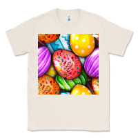 Natural Happy Easter Eggs Seamless Pattern Classic Tee - BundleAndBundleShop
