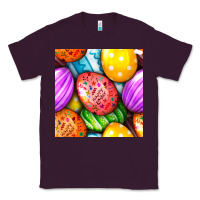 Plum Happy Easter Eggs Seamless Pattern Classic Tee - BundleAndBundleShop