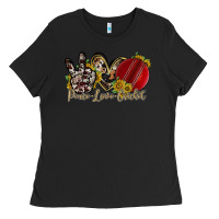 Black peace love cricket Ladies Tee - RacoonDesign