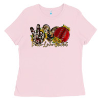 Bubblegum Pink peace love cricket Ladies Tee - RacoonDesign