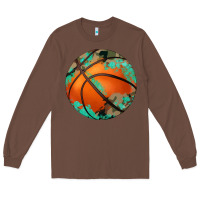 Chestnut western basketball camouflage glitter pattern Long Sleeve Tee - Artiststas