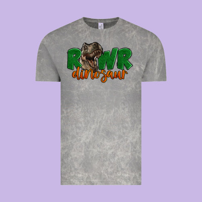 Rawr Dinosaur Vintage Tee Designed By Lillyallendesigns