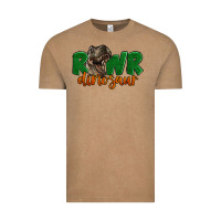 Vintage Coffee Rawr Dinosaur Vintage Tee - LillyAllenDesigns