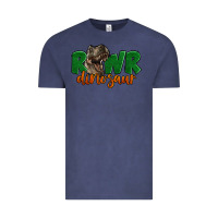 Vintage Denim Rawr Dinosaur Vintage Tee - LillyAllenDesigns