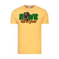 Vintage Mustard Rawr Dinosaur Vintage Tee - LillyAllenDesigns