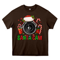 Chocolate Brown santa cam Heavy Core Tee - FaDigitalArtStudio