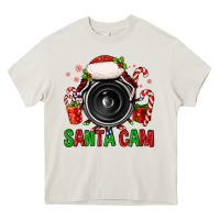 Cream santa cam Heavy Core Tee - FaDigitalArtStudio