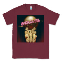Burgundy The World Is Yours Jeremiah Da Profit Classic Tee - baoMotion