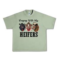 Oil Green hanging with my heifers Urban Heavy Tee - RanaPortraitStore