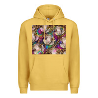 Antique Gold merino ram tie dye tumbler Premium Hoodie - BarkalooDesign