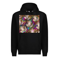 Black merino ram tie dye tumbler Premium Hoodie - BarkalooDesign