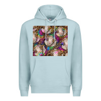 Blue Mist merino ram tie dye tumbler Premium Hoodie - BarkalooDesign