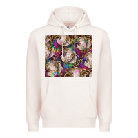 Pale Pink merino ram tie dye tumbler Premium Hoodie - BarkalooDesign